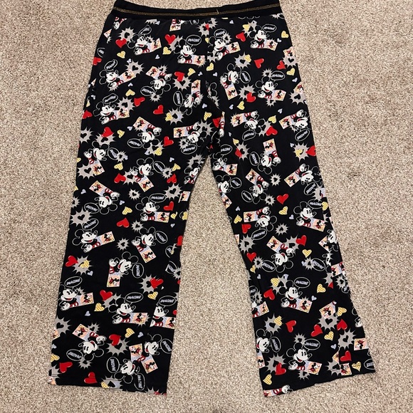 Disney Black Mickey Mouse Pajama Pants - Picture 7 of 7